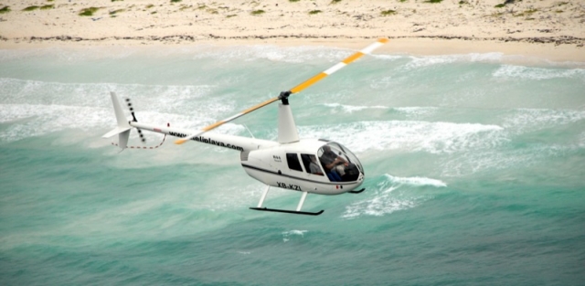 Vuela sobre la playa